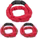 Antivol v�lo en lot de 3, cadenas � code, chaine anti - vol pour v�lo, moto ou poussette, 5 chiffres, ...