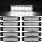 10 pcs 9, 7 cm 6 led côté 12v led marker remorque feux de gabarit pour camion, marqueur lumière ambre, ... 10 pcs 9, 7 cm 6 led côté 12v led marker remorque feux de gabarit pour camion, marqueur lumière ambre, ...