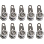 Aougo - lot de 10 roulettes pour baies vitr�es ou portes coulissantes - en m�tal et en plastique - 4, ...