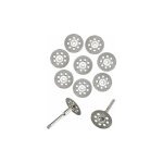 Aougo - 10x mini diamant coupe disque roue lame de scie kit pour rotatif outi, pour couper, scier, couper, ...