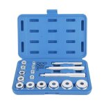 Aougo - 17pcs kit d'outils de roulement de roues outil d'extracteur de roulement d'lments de pression ...