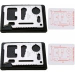 2 pices carte multifonction de survie 11 en 1 outil multifonction au format de carte de crdit outil ...