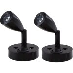 Aougo - 2 pices lampes de lecture spot led 12v interrupteur rglable lampe de chevet murale lumire ...