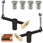 Lot de 2 pinces etau de table menuisier, serres - joints rapide etabli, clip de bureau rglable avec ...