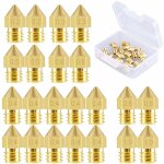 22 pi�ces buses d'imprimante buse mk8 0, 2 mm, 0, 3 mm, 0, 4 mm, 0, 5 mm, 0, 6 mm, 0, 8 mm, 1, 0 mm pour ...