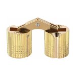 Aougo - 2pcs charni�re cylindrique charni�re invisible porte placard armoire meuble 14mm angle ouverture ...