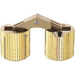 Aougo - 4pcs charni�re cylindrique charni�re invisible porte placard armoire meuble 16mm 180� angle ouverture ...