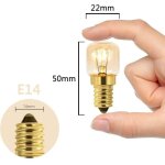 Aougo - lot de 5 ampoule � sel 15w e14 t22, incandescence blanc chaud 2700k, 80lm, ac 230v, ampoule four ...