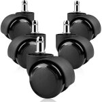 Aougo - 5 pi�ces roulette chaise de bureau 11 x 22mm 360� rotation pour jeu chaises, roulettes de rechange ...