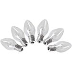 Aougo - lot de 6 ampoules de la lampe de sel de l'himalayae12, 15 watt pour le d�cor de l'�clairage de ...