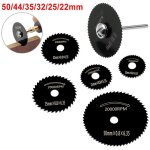 Aougo - 7pc hss lames de scie outil rotatif, (acier de nitruration) circulaire disques de lame de scie, ...