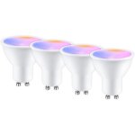 Aougo - ampoule connect�e gu10 wifi 5w 400lm led rgb 2700k - 6500k compatible avec alexa / google home, ...