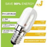 Aougo - ampoule led e14 pour r�frig�rateur, 1. 5w �quivalent � 15w, blanc chaud 3000k, ampoule pour frigo, ...