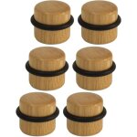 Aougo - arr�ts de portes - but�e de porte adh�sive en bois pour sol - butoirs de porte protection de ...