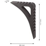 Aougo - blockystar cale fen�tre pour int�rieur et ext�rieur - lot de 2 en noir ? bloque porte ouverte ...