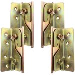 Aougo - ensemble de 4 supports de fixation robustes et r�sistants � la rouille pour rail de lit sans ...