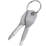 Aougo - ensemble de porte - cl�s mini tournevis, t�te plate portable en acier inoxydable et outil de ...