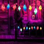 Guirlandes lumineuses halloween, 40 leds multicolore fantôme lumière alimenté par batterie, 6m 3d en ... Guirlandes lumineuses halloween, 40 leds multicolore fantôme lumière alimenté par batterie, 6m 3d en ...