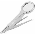 Aougo - pince � �piler multifonction en acier inoxydable 10 x avec loupe 10 x