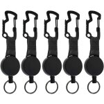Rtractable porte - cls, 5 pices retractable key chain porte badge enrouleur retractable bobine rtractable ...