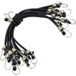 Aougo - tendeur elastique avec crochet, 10 pcs 25cm sangles de rangement robustes, universels robustes ...