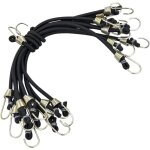 Aougo - tendeur elastique avec crochet, 10 pcs 25cm sangles de rangement robustes, universels robustes ...