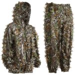 Tenue de camouflage ghillie feuilles, tenue camouflage chasse, camouflage homme / femme pantalon et veste ...