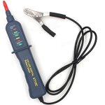 Aougo - testeur de batterie de voiture - 12 volts - avec indicateur led et pince alligator