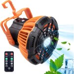 Aougo - ventilateur de camping avec lanterne led ventilateur de camping rechargeable pour tente ventilateur ...