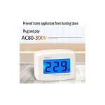 Aougo - voltmètre lcd numérique rétroéclairage bleu 220v, panneau testeur tension prise ue, dm55 - 1 ... Aougo - voltmètre lcd numérique rétroéclairage bleu 220v, panneau testeur tension prise ue, dm55 - 1 ...