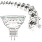 Apex ampoules halog�nes mr16 (lot de 12), 12 v, 50 w, ampoule spot � intensit� variable pour plafonnier, ...