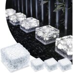 Apex un ensemble de 4 dalles solaires blanches avec �clairage ext�rieur et interrupteur, �tanches, adapt�es ...