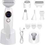 Apex rasoir electrique femme, 5 en 1 tondeuse femme intime, tondeuse maillot , pour le les aisselles, ...