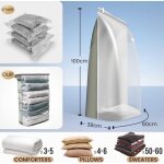 Apex sac sous vide vetement aspirateur cube lot de 4 (80�100�38 cm) housse de rangement pour v�tements, ...