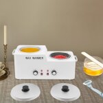 Appareil de cire � haute et basse temp�rature � grande capacit�, chauffe - cire �lectrique � double cuve, ...