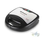 Appareil croque 750w [multifonction 2 en 1] sandwich et gril, plaques antiadh�sives lavables au lave ...