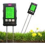 Appareil de mesure du sol 6 en 1, testeur de sol rotatif  90 , testeur d'humidit du sol, testeur numrique ...