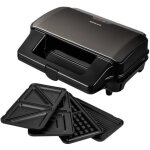 Appareil a sandwichs - sencor - ssm 9978bk - 4 en 1 - 900w - noir
