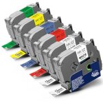 Applicable 6x ruban pour �tiqueteuse compatible pour brother tze 18mm ruban cassette tze - 241 tze - ...