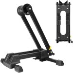 Applicable support de velo sol r�telier pour 1 vtt v�lo route support de rangement roue pliable en aluminium ...