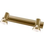 Applique 2 spots orientables finition bronze, pour plafond ou mur