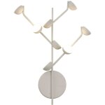 Applique, applique 8 spots adn blanc en metal, mantra