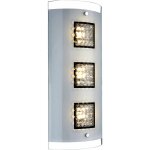 Applique led salon cristaux lampe de couloir applique chrome, 3x 5w 3x 251lm blanc chaud, lxh 18x40 cm, ...