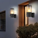 Applique, �clairage ext�rieur avec d�tecteur de mouvement, �clairage de jardin, �clairage de fa�ade, ...