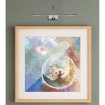 Applique, �clairage tableau paracuru mantra noir en metal mantra