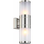 Applique d'extérieur double en inox - h. 37 cm Applique d'extérieur double en inox - h. 37 cm