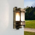 Applique d'ext�rieur gracia en laiton au design cuivr� en forme de lanterne de style rustique h:22 cm ...