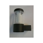 Applique exterieure alu anthracite 110x176x240mm led 12w 3000k 610lm non - dimmable ik06 ip54 fa�ade ...