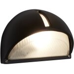 Applique ext�rieure kentucky alu noir et verre givr� ip44 e27 max 60w