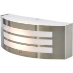 Lindby ? applique ext�rieure inox argent� e27 ? diffuseur polycarbonate satin� ? design moderne pour ...